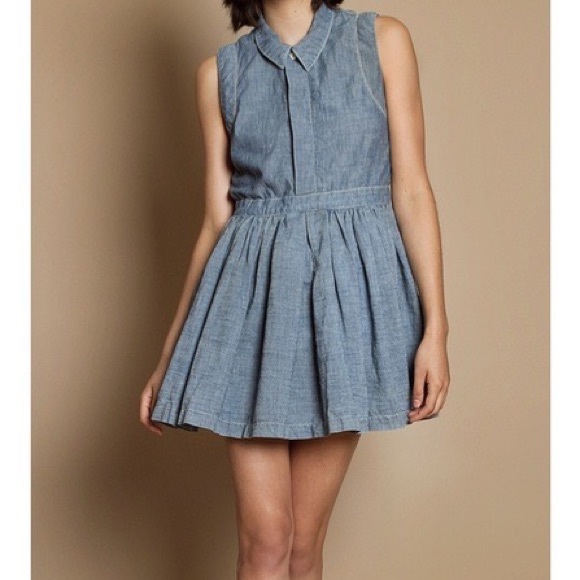 Opening Ceremony x Levi’s Chambray Dress Sz Large - Picture 2 of 15